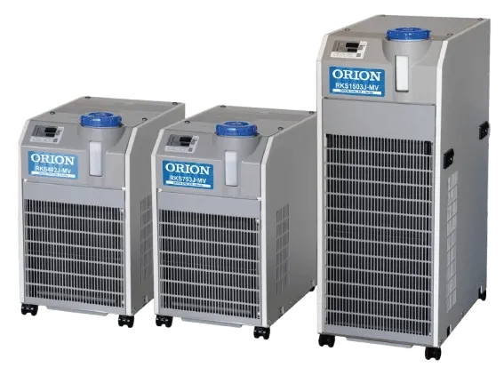 What is an industrial chiller unit used to cool a fiber laser
