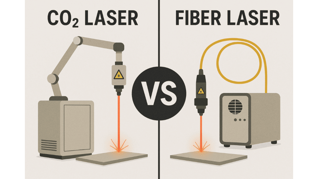 Fiber vs CO2 laser cutter comparison for metal fabrication