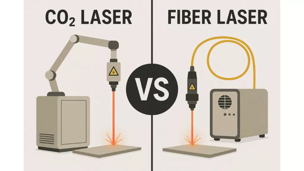 Fiber vs CO2 laser cutter comparison for metal fabrication