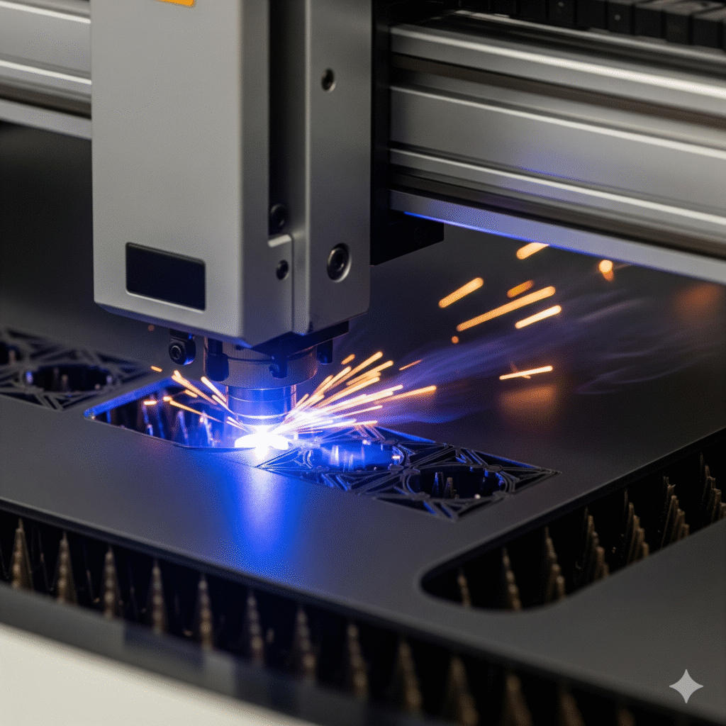 Common laser cutting problems like dross and burr on a cut edge